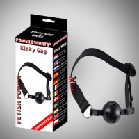 Power Escorts Kinky gag black  ball gag