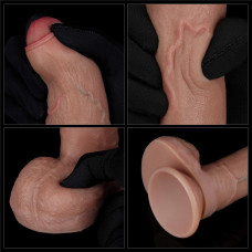 Lovetoy 8'' Dual Layered Silicone Cock