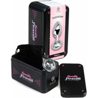 Secret Play CLEAR CRYSTAL JEWELLED METAL BUTT PLUG