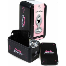 Secret Play CLEAR CRYSTAL JEWELLED METAL BUTT PLUG