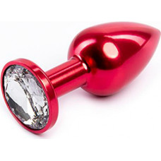 Fantasy Red Butt Plug with White Diamond