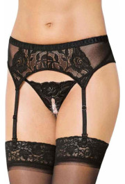 Softline Collection Garterbelt 3319 - black M/L