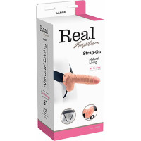 Real Rapture Proteza-FALLO STRAP ON CAVO REAL RAPTURE 8 FLESH WITH BALLS
