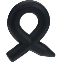 Levelz Pencil Liquid Silicone Cockring - Black