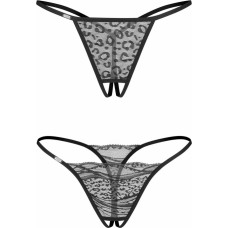 Obsessive Bianca 2-pak stringi otwarte L/XL