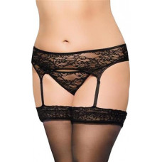 Softline Collection Garterbelt 3316 - Plus Size - black 3XL