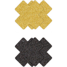 Ns Novelties Pasties Glitter Cross 2 Pair
