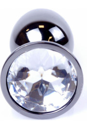 B - Series Heavyfun Plug-Jewellery Dark Silver PLUG- Clear