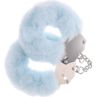 Ouch! Heavy-duty Fluffy Handcuffs - Powder Blue