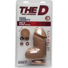 Doc Johnson Fat D - realistiškas ULTRASKYN dildo su kamuoliukais - 6 / 15 cm