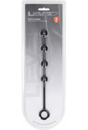 Levelz By Shots Apaļas silikona anālās bumbiņas - S - 20 mm - melnas