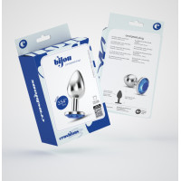 Crushious Bijou — Plug Anal de Joya — Grande — Azul