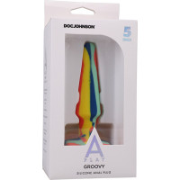 Doc Johnson Groovy - silikona anālais aizbāznis - 5 collas / 12 cm