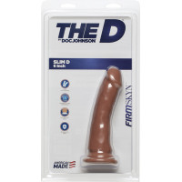 Doc Johnson Slim D - reālistisks FIRMSKYN dildo - 7 / 17 cm
