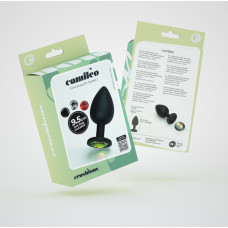 Crushious Camileo - Plug Anal ar Cuatro Joyas Intercambiables - Grande - Negro
