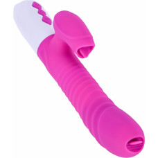 B - Series Fox Wibrator-Silicone Vibrator USB 7 Function and Thrusting Function / Heating, purple