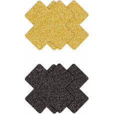 Ns Novelties Pasties Glitter Cross 2 Pair