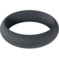 Levelz Wide O Silicone Cockring - XL - 50mm - Black