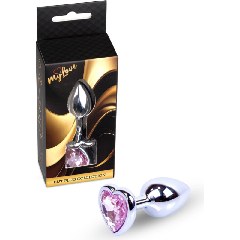 Mylove Toys - Jewellery Silver  Heart PLUG- Rose