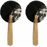 Kinky Diva Sequin Nipple Covers w Chain