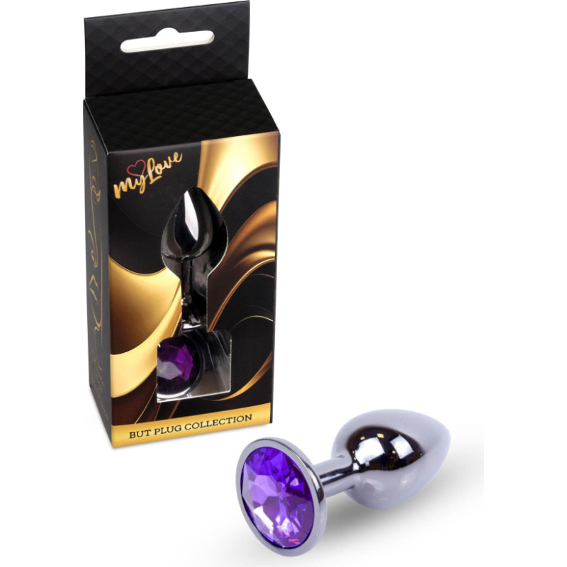 Mylove Toys - Jewellery Dark Silver PLUG- Purple