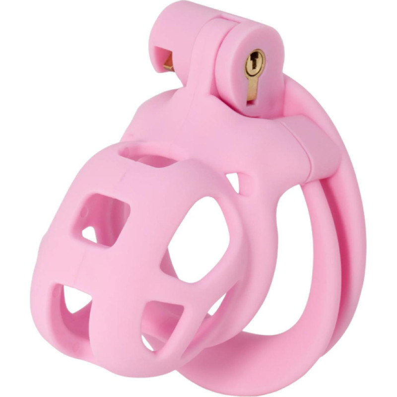 Hidden Desire Penis Prison Cock Cage X-Short Pink