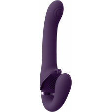 Vive By Shots Satu - Pulse-Wave and Vibrating Strapless Strapon - Purple