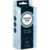 Mister Size Pure Feel - Prezervatīvi 64 mm - 10 Iepak
