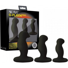 Nexus Gplaytrio+ — Unisex uzlādējams vibratoru komplekts