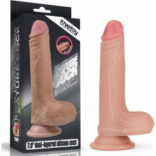 Lovetoy 7 inch Dual-layered Silicone Dildo