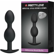 Lybaile Pretty Love silicone Anal balls 4,92 Inch Black