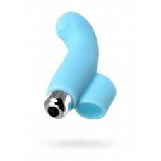 Toyfa JOS DANKO, Finger vibrator for G-point stimulation, silicone, blue, 9.5 cm