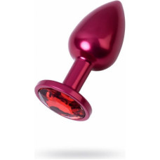 Toyfa Red anal plug TOYFA Metal with a red colored gem