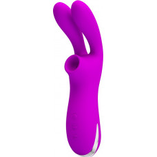 Lybaile Pretty Love Ralap Vibrator + suction Purple