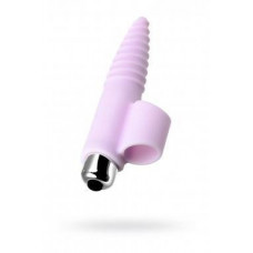 Toyfa JOS NOVA, Finger vibrator for anal stimulation, silicone, powder pink, 9 cm