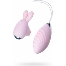 Toyfa JOS VITA finger vibrating egg and vibrating attachment, silicone, powder pink, 8.5 and 8 cm