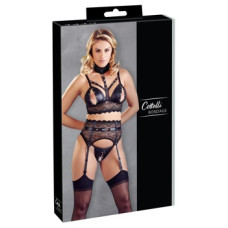 Cottelli Bondage Bra Suspender Set M