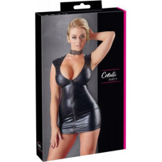 Cottelli Party Wet Look kleita ar rāvējslēdzēju XL