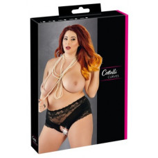 Cottelli Curves Pearl Briefs black 2XL