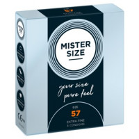 Mister Size 57mm pack of 3