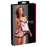 Cottelli Lingerie Babydoll rozā 2XL