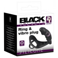 Black Velvets Vibrating Silicone Plug