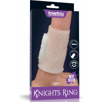 Lovetoy Vibrating Spiral Knights Ring (White) II