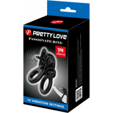 Lybaile Pretty Love Vibrating Pasionate Cock Ring Black