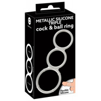 You2Toys Metallic Silicone Triple Ring