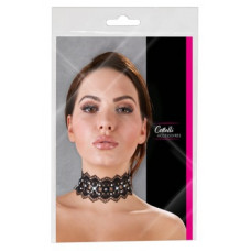 Cottelli Accessoires Siuvinėti Choker + Kalnų krištolas