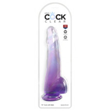 King Cock Clear KingCockClear 10 w bumbiņas purpursarkanā krāsā