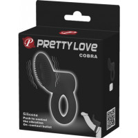Lybaile Pretty Love Cobra Penis Ring Vibrating Black