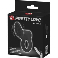 Lybaile Pretty Love Cobra Penis Ring Vibrating Black