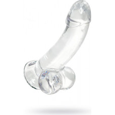 Toyfa Realistic dildo A-Toys by TOYFA Cryst, TPE, transparent, 15 cm